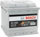 Аккумулятор автомобильный Bosch S5 002 54Ah 530A 12V 0 092 S50 020 «+» справа (0092S50020)