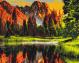 Картина за номерами Захід в гірській долині BS3348 40x50 см Brushme