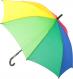 Зонт Радуга, трость, автомат разноцветный