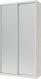 Шафа-купе Сіті Лайт Doros 1200x450x2250 мм біле дерево двері дзеркало