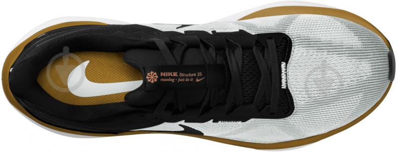 Кроссовки мужские Nike AIR ZOOM STRUCTURE 25 DJ7883-103 р.41 бело-черные - фото 10