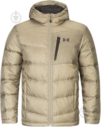 Пуховик чоловічий Under Armour Down Sweater Hooded- WARM 1323834-299 р.M зелений - фото 1