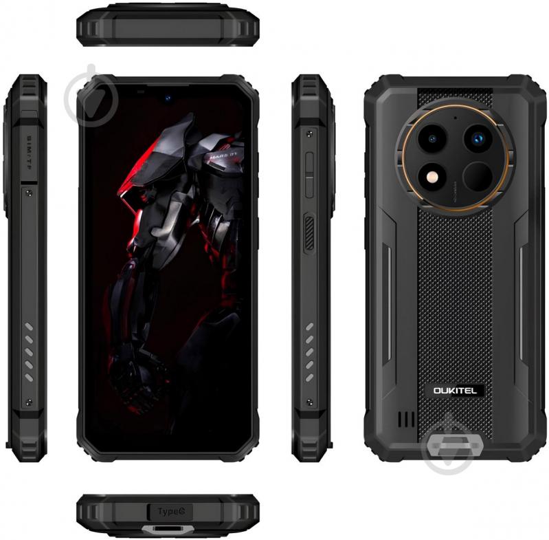 Смартфон Oukitel WP28S 4/128GB black (6931940757621) - фото 10 Смартфон Oukitel WP28S 4/128GB black (6931940757621) - фото 10