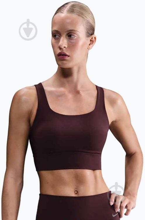 Бра Nike Zenvy Medium-Support DO6619-652 р.S бордовый - фото 1