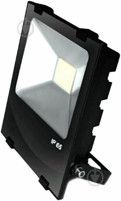 Прожектор Eurolamp з радіатором 50 Вт IP65 чорний LED-FLR-SMD-50 - фото 1