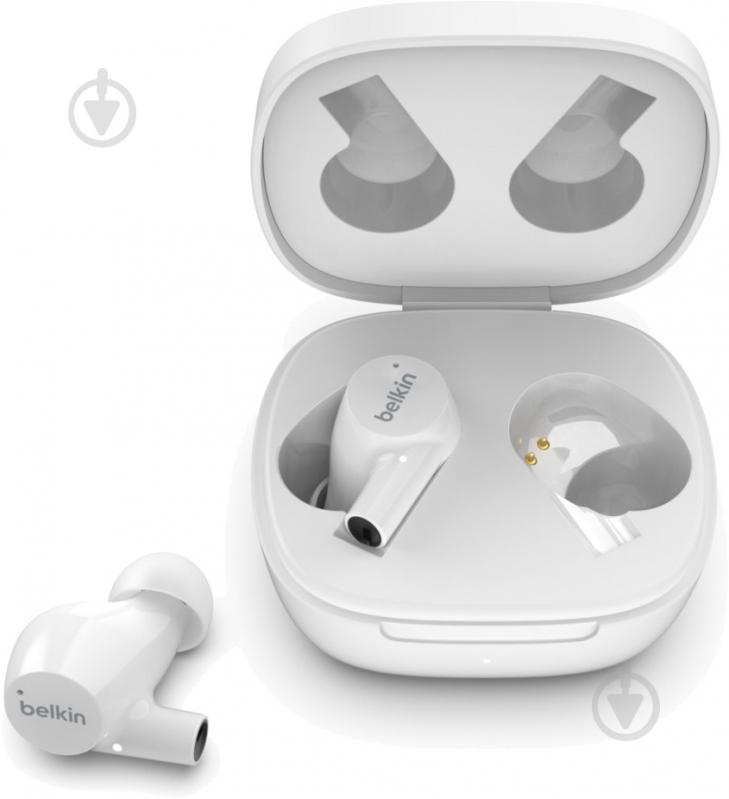 Навушники Belkin Soundform Rise True Wireless white (AUC004BTWH) - фото 3