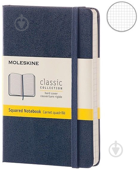 Блокнот Classic 9 х 14 см клетка сапфир (MM712B20) Moleskine - фото 2