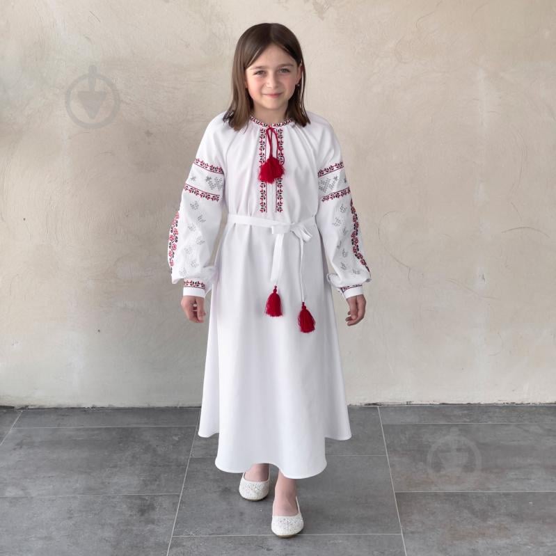 Платье Эдельвика р.140 белый 162-25/09 - фото 2