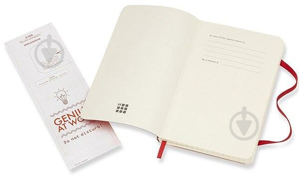 Блокнот Classic 9 х 14 см клетка красный мягкий (QP612F2) Moleskine - фото 4