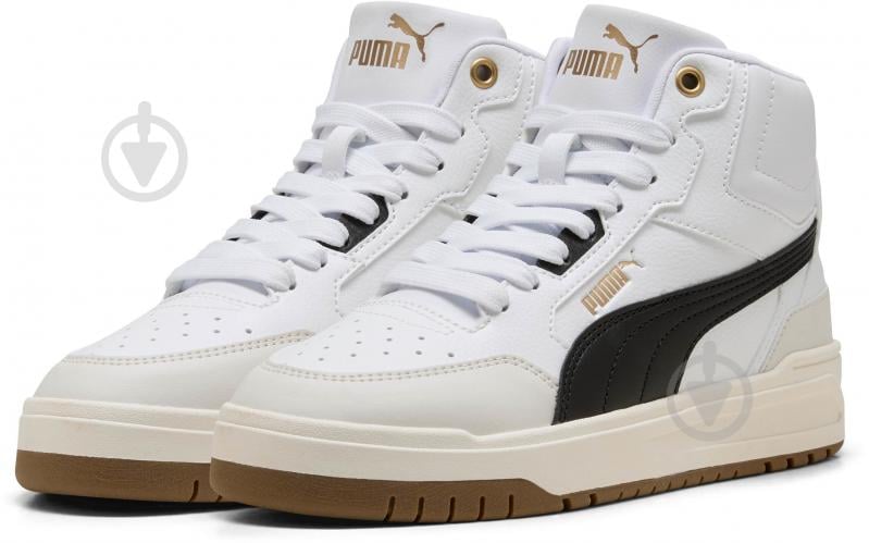 Кросівки для дівчаток демісезонні Puma Shuffle Downtown Mid Jr 40374304 р.39 білі - фото 3 Кросівки для дівчаток демісезонні Puma Shuffle Downtown Mid Jr 40374304 р.39 білі - фото 3