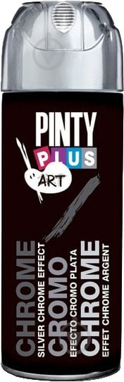 Краска аэрозольная хром-эффект серебро 200 мл Art & Craft PINTYPLUS - фото 1