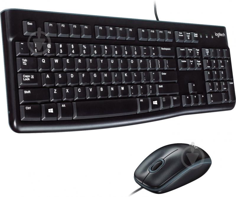 Комплект клавіатура та миша Logitech MK120 Black USB (920-002562) - фото 3