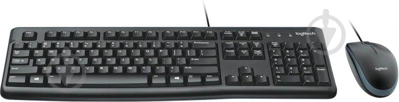 Комплект клавіатура та миша Logitech MK120 Black USB (920-002562) - фото 2