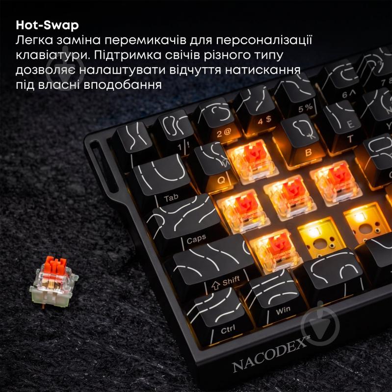 Клавиатура игровая Ajazz (NK68-V2-R-PWB) Red Switch - фото 10