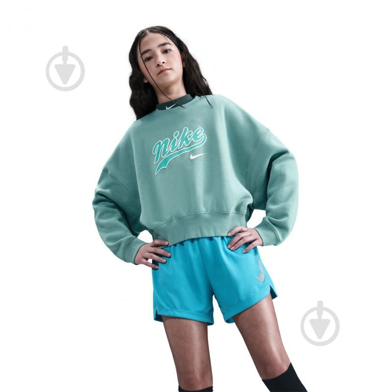 Свитшот Nike G NSW TREND FLC CRP CREW IH4308-017 р.XS зеленый - фото 5 Свитшот Nike G NSW TREND FLC CRP CREW IH4308-017 р.XS зеленый - фото 5