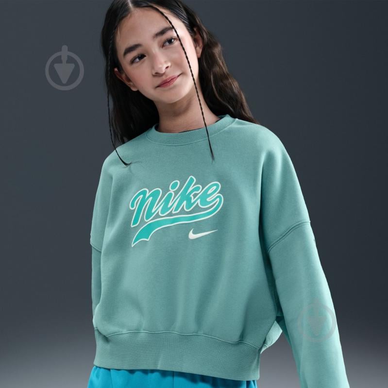 Свитшот Nike G NSW TREND FLC CRP CREW IH4308-017 р.XS зеленый - фото 8 Свитшот Nike G NSW TREND FLC CRP CREW IH4308-017 р.XS зеленый - фото 8