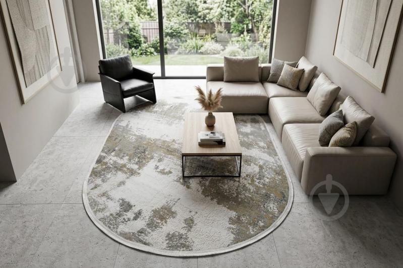 Ковер LINEA HALI OTTO GREY O (31455A) 80x150 см - фото 7