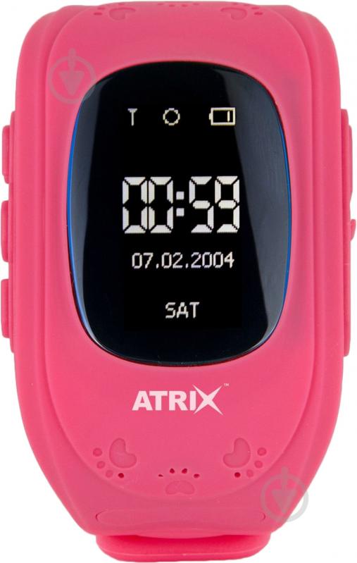 Смарт-часы Atrix Smart watch iQ300 GPS pink - фото 1 Смарт-часы Atrix Smart watch iQ300 GPS pink - фото 1