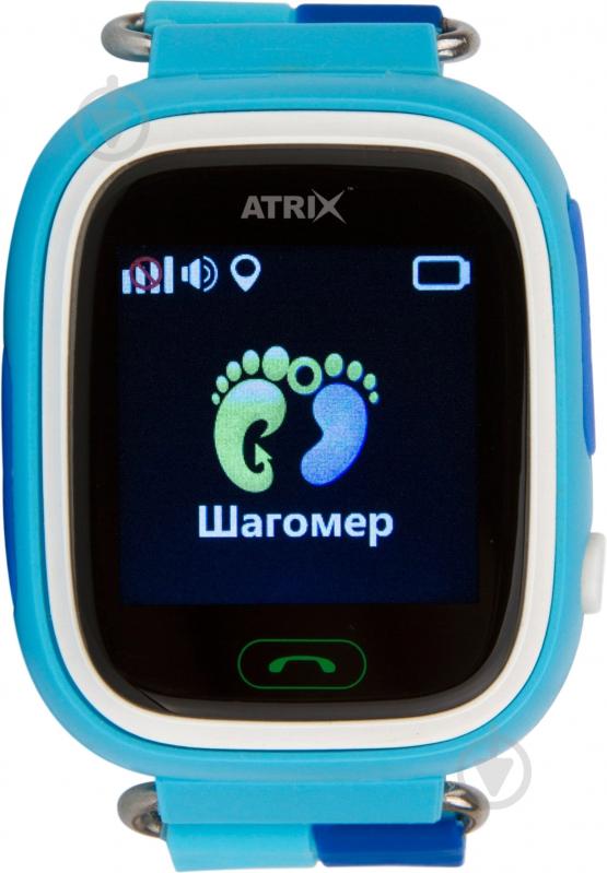 Смарт-часы Atrix Smart Watch iQ400 Touch GPS blue - фото 2