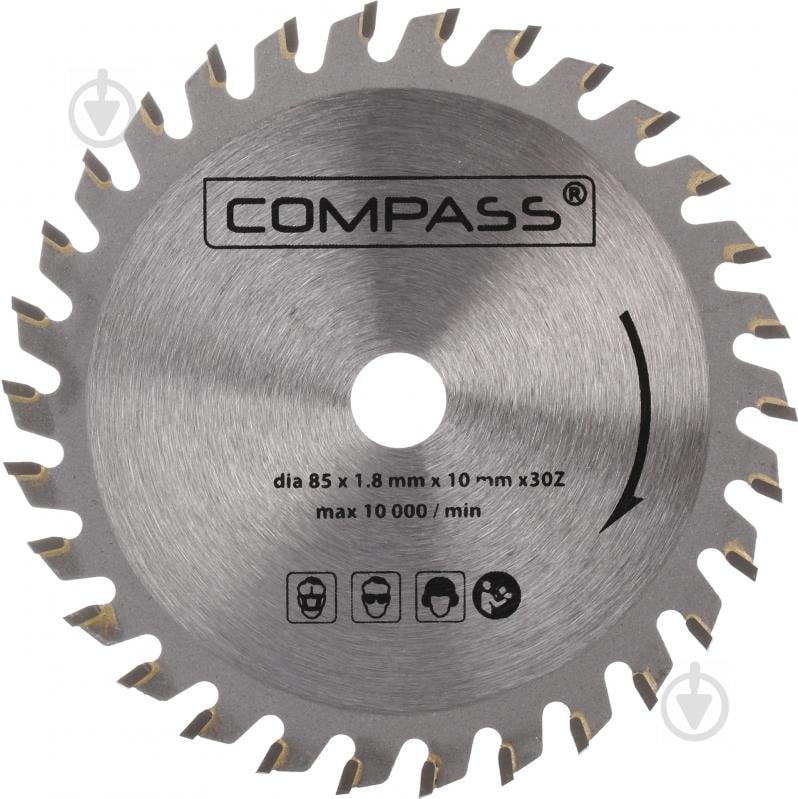 Диск пильный COMPASS M1Q-DU01-85-TCT 20133270 - фото 1