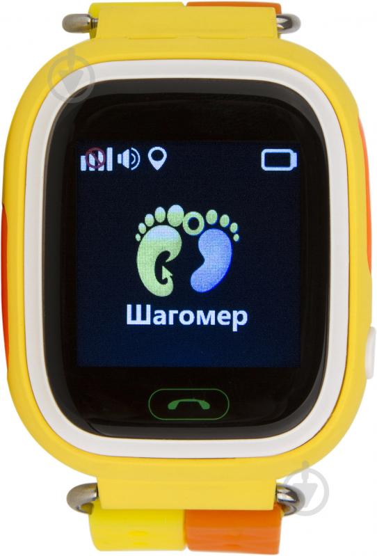 Смарт-часы Atrix Smart watch iQ400 Touch GPS yellow - фото 2