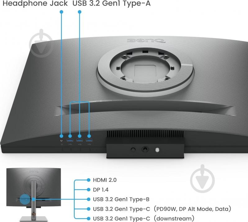 Монитор BenQ RD280U 28,2" (9H.LM1LJ.TBE) - фото 9