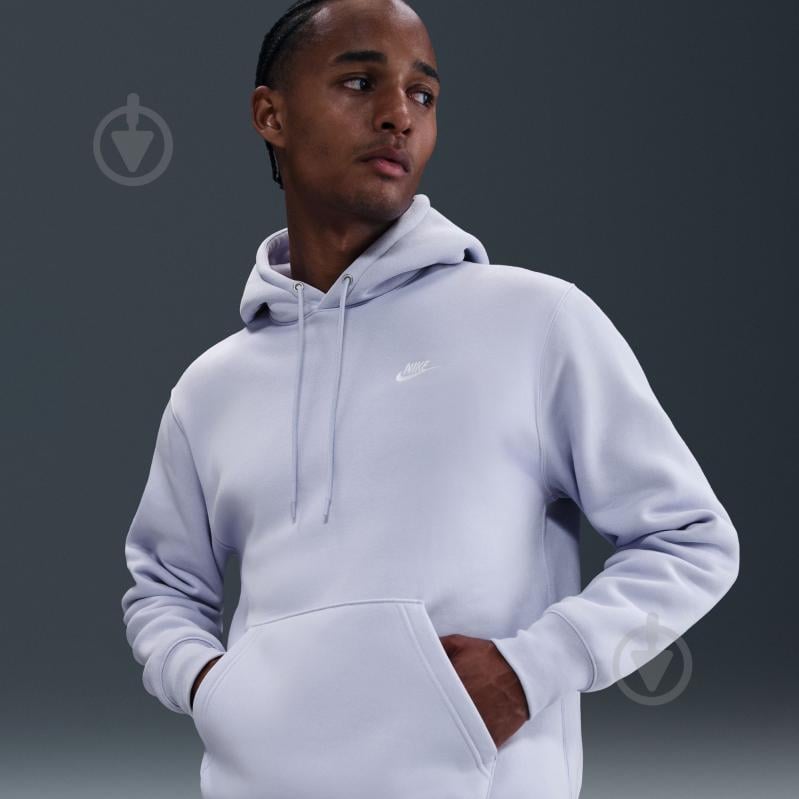 Джемпер Nike M NK CLUB BB PO HOODIE FN3859-057 р.2XL блакитний - фото 9 Джемпер Nike M NK CLUB BB PO HOODIE FN3859-057 р.2XL блакитний - фото 9