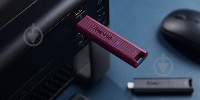 Накопитель Kingston DT Max Type-A 256 ГБ USB Type-C USB 3.2 red (DTMAXA/256GB) - фото 5