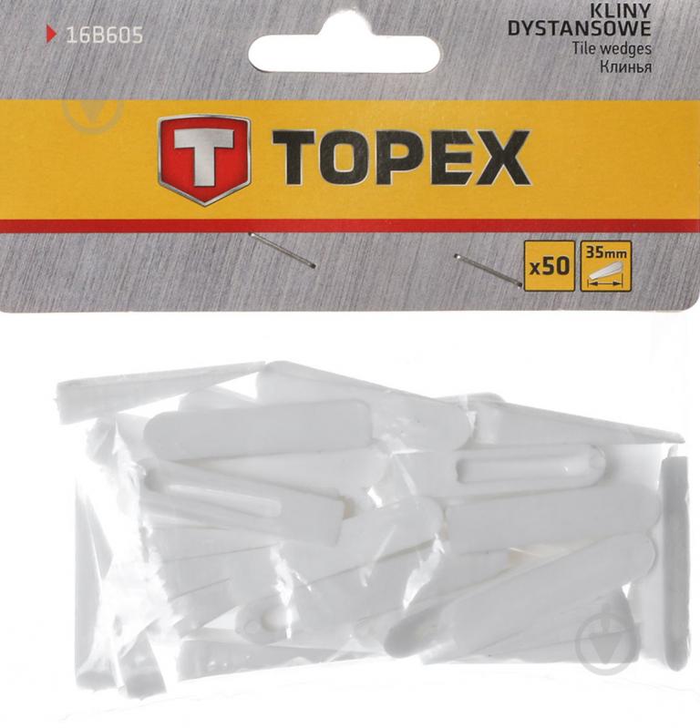 Клинья для плитки Topex 35 мм 16B605 - фото 