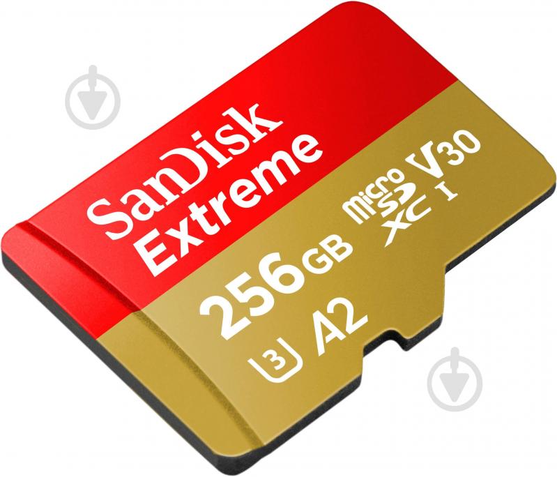 Карта памяти SanDisk microSDXC 256 ГБ UHS-I Class 3 (U3) (SDSQXAV-256G-GN6MN) Extreme V30 - фото 2