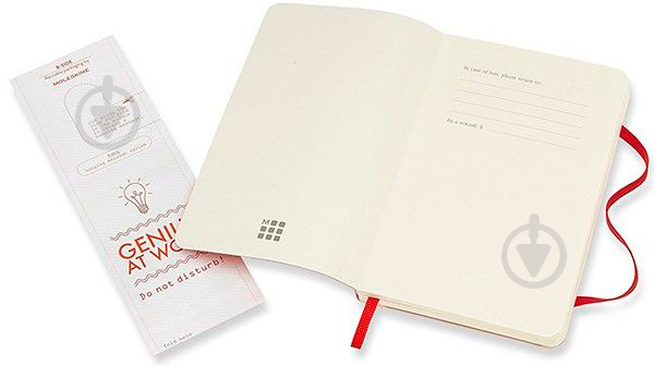 Книга для записей Classic 9 х 14 см нелинованный красный мягкий	(QP613F2) Moleskine - фото 3