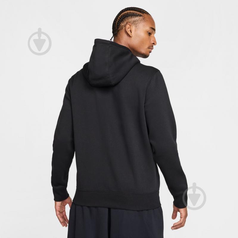 Джемпер Nike M NK CLUB BB FZ HOODIE FN3861-010 р.L чорний - фото 2