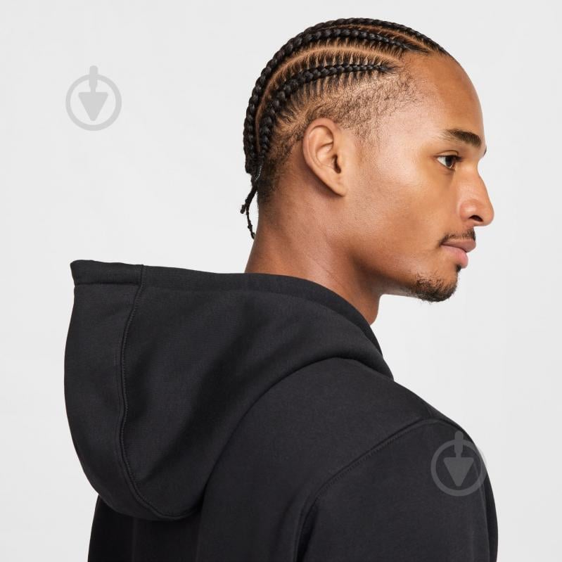 Джемпер Nike M NK CLUB BB FZ HOODIE FN3861-010 р.L чорний - фото 6