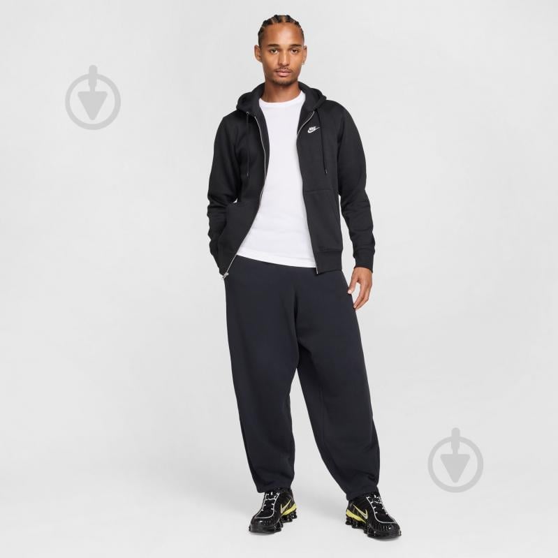 Джемпер Nike M NK CLUB BB FZ HOODIE FN3861-010 р.L чорний - фото 7