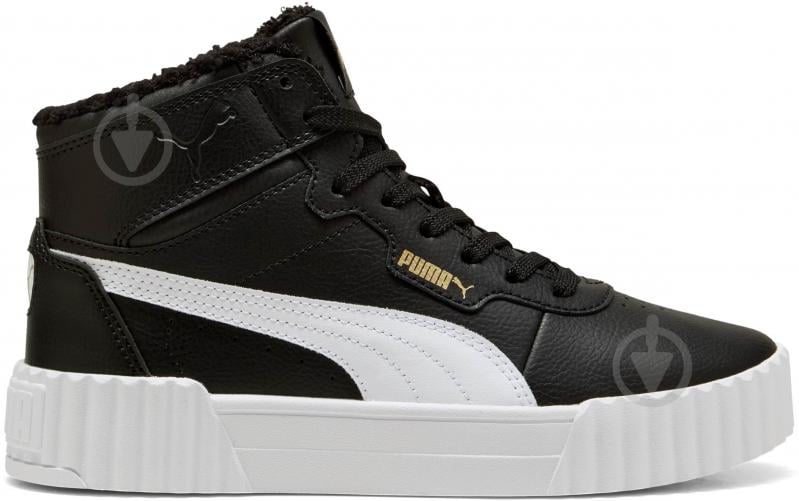 Кросівки для дівчаток демісезонні Puma Carina 3.0 Mid WTR Jr 40358001 р.38 чорні - фото 1 Кросівки для дівчаток демісезонні Puma Carina 3.0 Mid WTR Jr 40358001 р.38 чорні - фото 1
