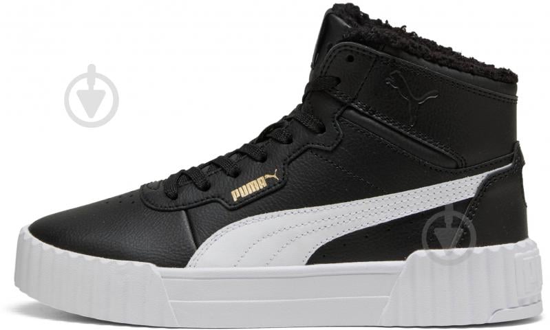 Кросівки для дівчаток демісезонні Puma Carina 3.0 Mid WTR Jr 40358001 р.38 чорні - фото 2 Кросівки для дівчаток демісезонні Puma Carina 3.0 Mid WTR Jr 40358001 р.38 чорні - фото 2