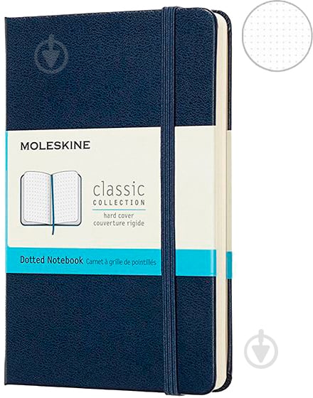 Книга для записей Classic 9 х 14 см точка сапфир	(MM713B20) Moleskine - фото 1