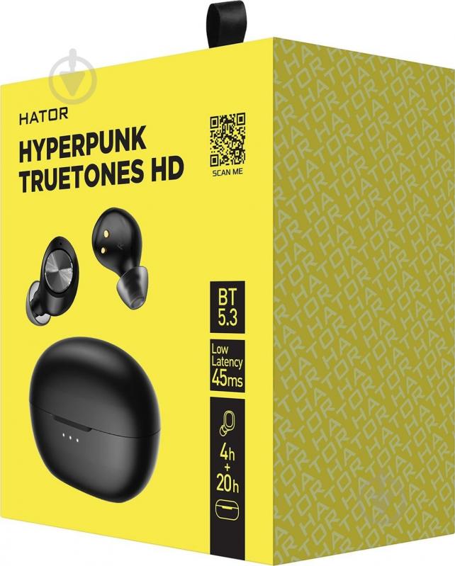 Bluetooth-гарнітура Hator Hyреrpunk Truetones HD black (HTA-415) - фото 4