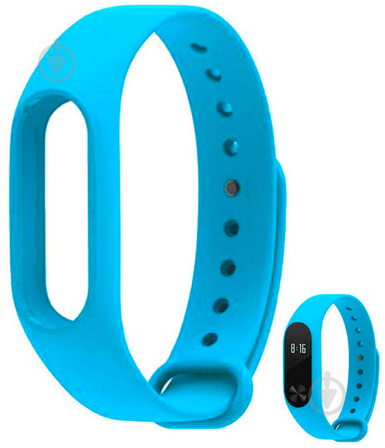 Сменный браслет Xiaomi Mi Band 2 blue - фото 1