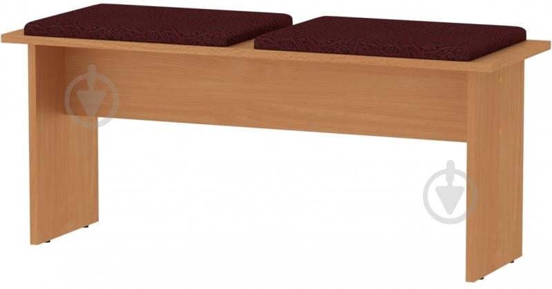 Табурет Компанит Т-8 бордовый / бук - фото 1