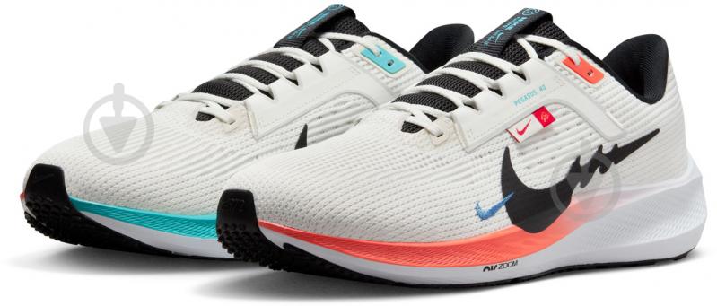 Кросівки чоловічі Nike AIR ZOOM PEGASUS 40 FZ5055-101 р.41 різнокольорові - фото 5