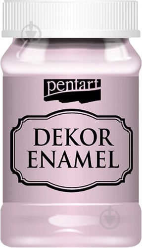 Краска акриловая розовая винтажная 100 мл Dekor Enamel Pentart - фото 1