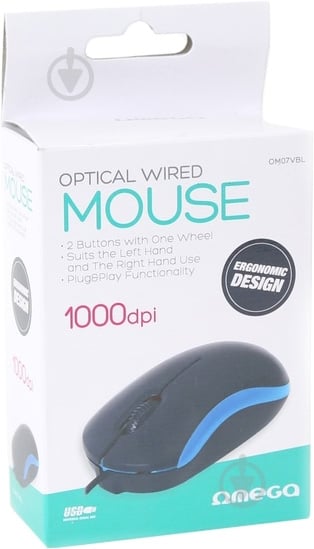 Мышь Omega OM07VBL blue/black - фото 3