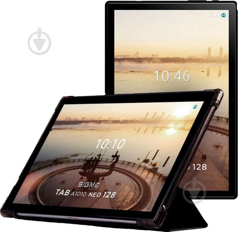 Планшет Sigma mobile Tab A1010 Neo 10,1" 4/128GB Wi-Fi + 4G/LTE black - фото 1