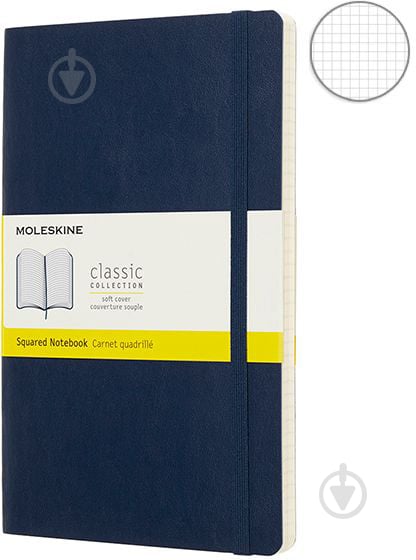 Блокнот клетка 13 х 21 см QP617B20 сапфир Moleskine - фото 1