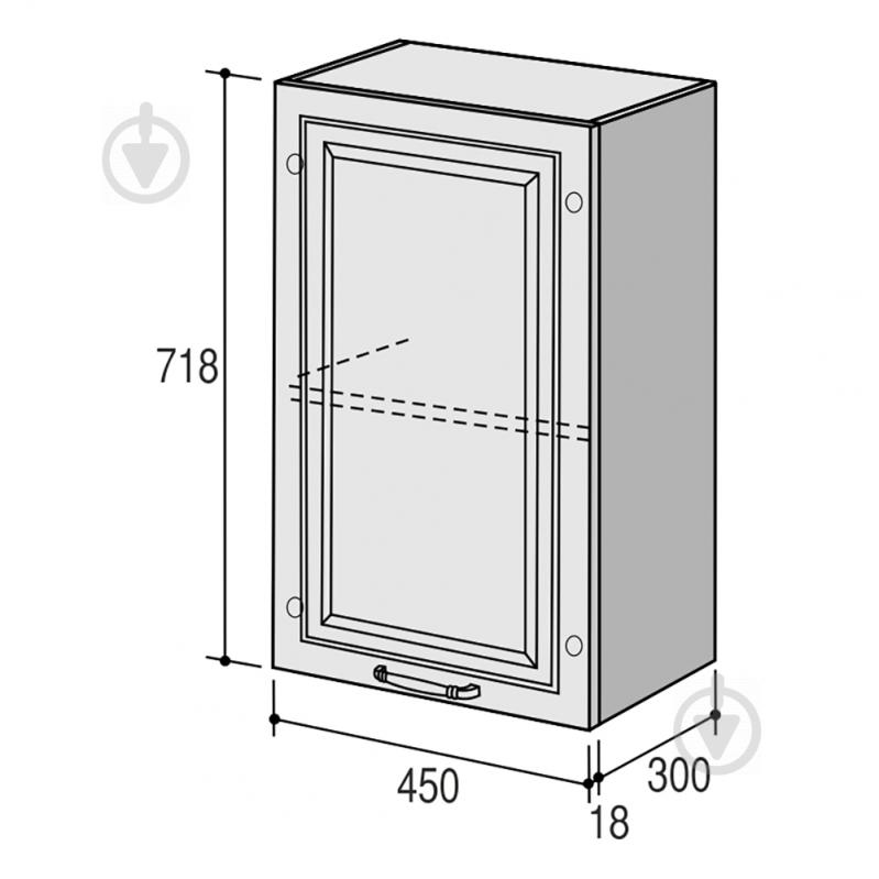 Тумба нижняя Марсель МН 450х820х520 мм белый шелк/белый ROKO - фото 3