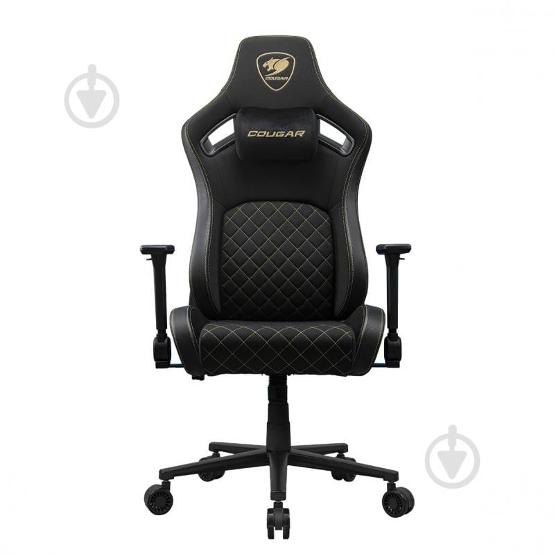 Кресло игровое Cougar Defensor Gold F черный - фото 1
