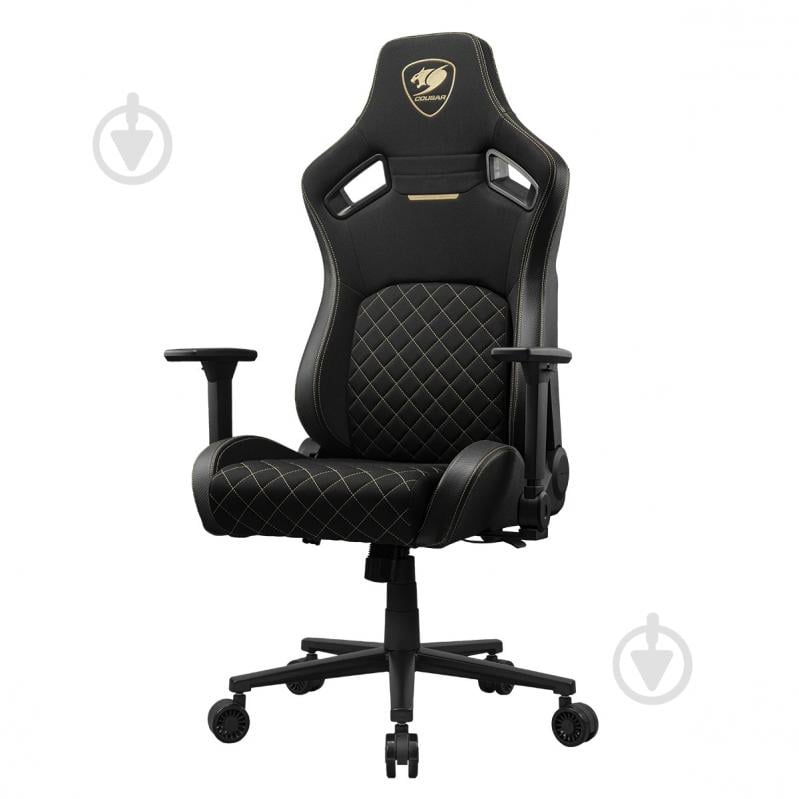 Кресло игровое Cougar Defensor Gold F черный - фото 3