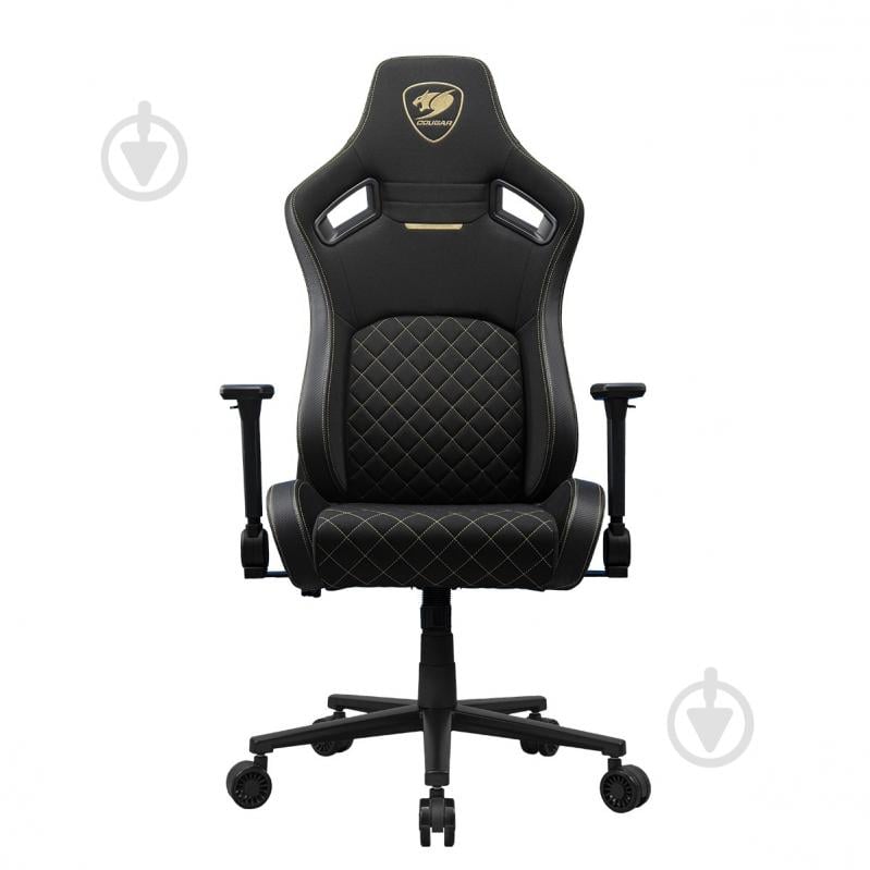 Кресло игровое Cougar Defensor Gold F черный - фото 4