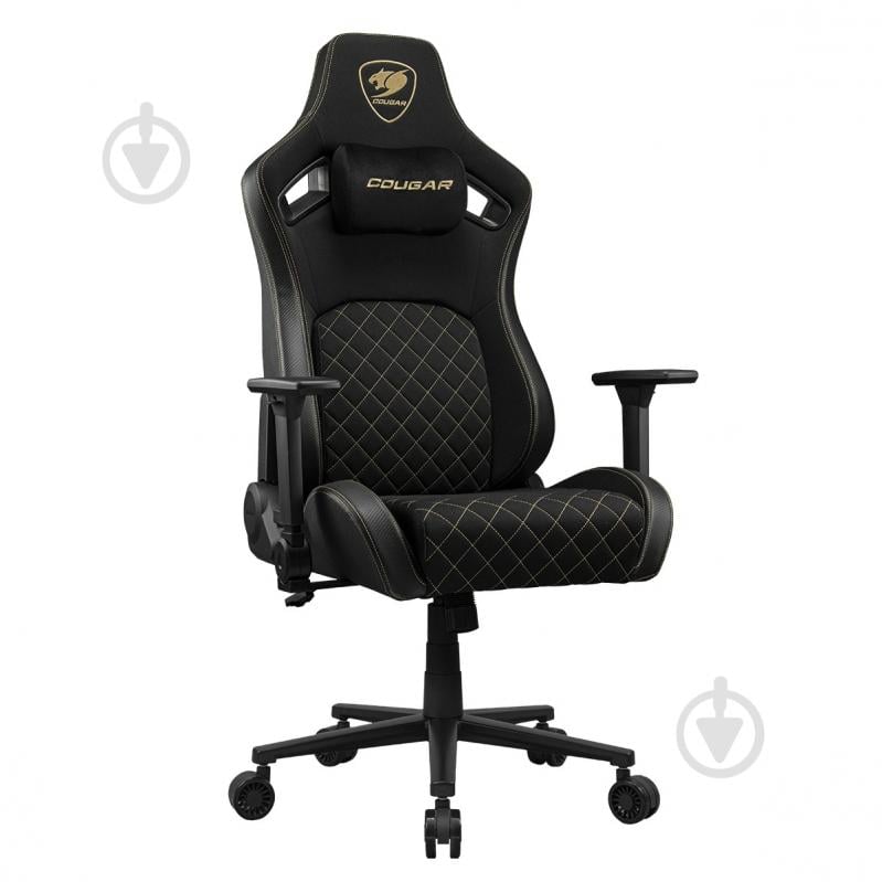 Кресло игровое Cougar Defensor Gold F черный - фото 2